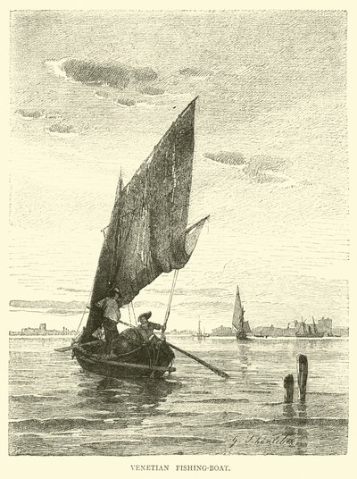 Barco de pesca veneciano de English School