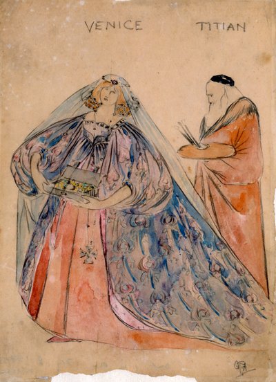 Venus y Titán, 1890s de English School