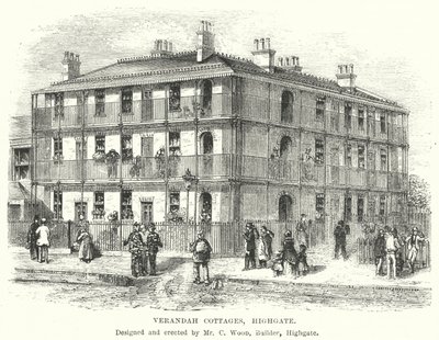 Cabañas Verandah, Highgate (grabado) de English School