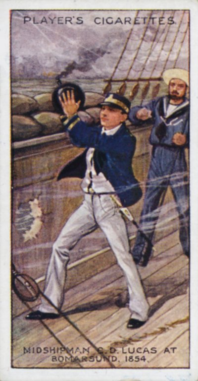 Cruz Victoria: Guardiamarina (después Vicealmirante) C D Lucas, RN, en Bomarsund de English School