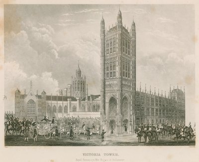 Torre Victoria, Palacio de Westminster, Londres de English School