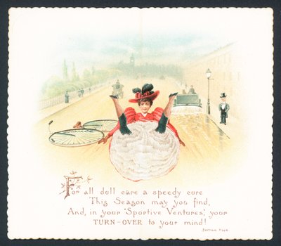 Tarjeta de Navidad victoriana de English School