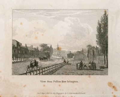 Vista desde Pullins Row, Islington de English School