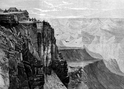 Vista desde un punto cercano a la Casa del Rey, de La expedición británica a Abisinia, 1868 de English School