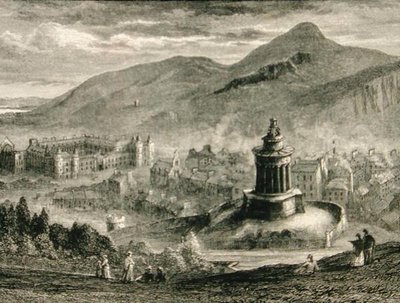Vista desde el Monumento a Burns, Calton Hill, Edimburgo en c.1880, de 