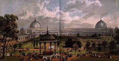 Vista desde los Jardines Hortícolas del exterior de la Gran Exposición de 1851, de 