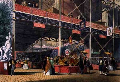 Vista desde el Transepto de la sección de la India de la Gran Exposición de 1851, de 