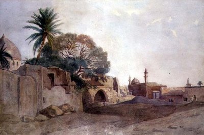 Vista en el Medio Oriente, c.1820 de English School