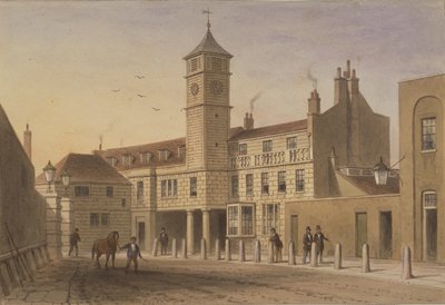 Vista de Bridge House en Bridge Yard, Tooley Street, 1846 de English School