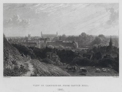 Vista de Cambridge, desde Castle Hill de English School