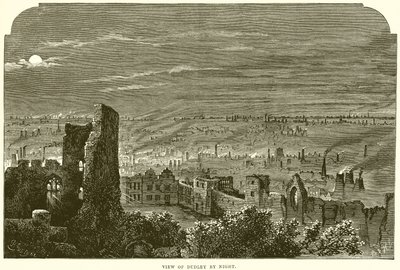 Vista de Dudley por la noche de English School