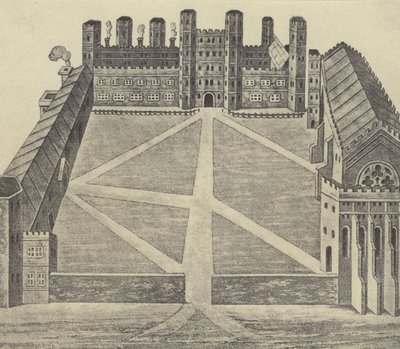 Vista de Eton, c. 1622 (grabado) de English School