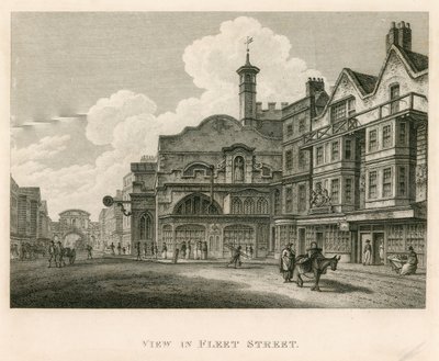 Vista de Fleet Street, Londres de English School