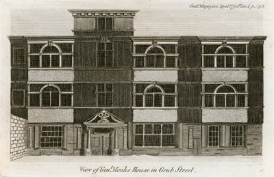 Vista de la Casa del General Monk en Grub Street de English School