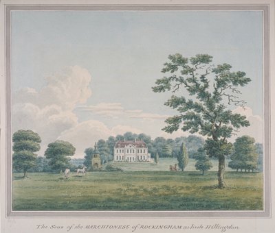 Vista de Hillingdon House, c.1820 de English School