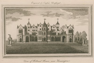 Vista de Holland House, cerca de Kensington de English School