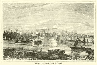 Vista de Liverpool desde Seacombe de English School