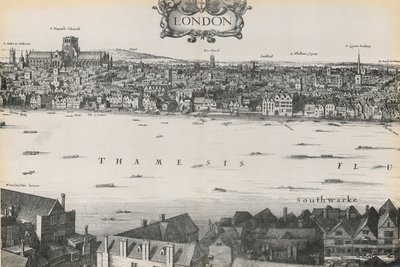 Vista de Londres por Wenceslaus Hollar, 1647 de English School