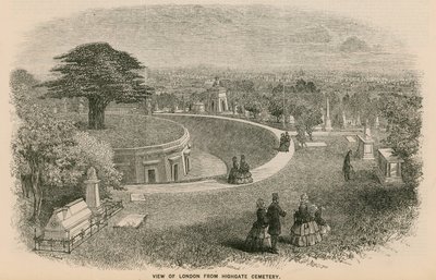Vista de Londres desde el Cementerio de Highgate de English School