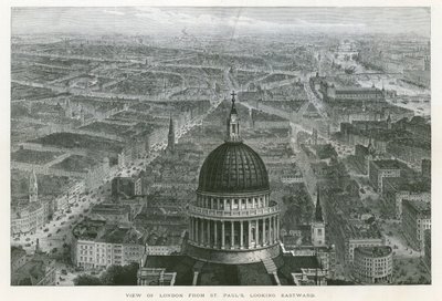 Vista de Londres desde la Catedral de San Pablo, mirando hacia el Este de English School