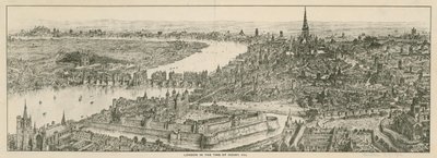 Vista de Londres en la época del rey Enrique VIII de English School