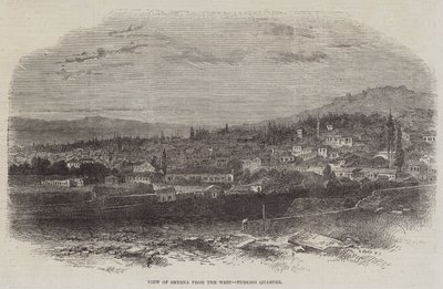 Vista de Esmirna desde el Oeste, Barrio Turco de English School