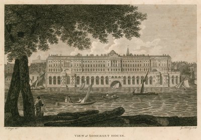 Vista de Somerset House, The Strand, Londres de English School
