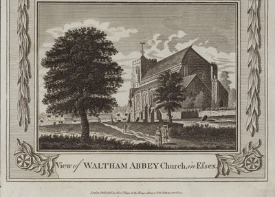 Vista de la Iglesia de Waltham Abbey de English School