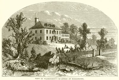 Vista de los cuarteles de Washington en Morristown de English School