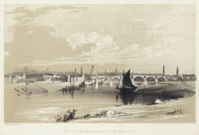 Vista del Broomielaw en el año 1802 de English School