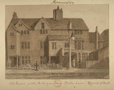 Vista de la Posada Coopers Arms, Russell Street, 1828 de English School