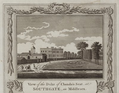 Vista de la residencia del Duque de Chandos de English School