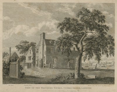 Vista de la Taberna Feathers, Cupers Bridge, Lambeth de English School