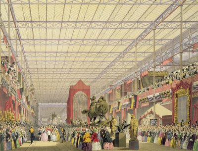 Vista de la Nave Extranjera de la Gran Exposición de 1851, de Dickinsons Comprehensive Pictures de English School