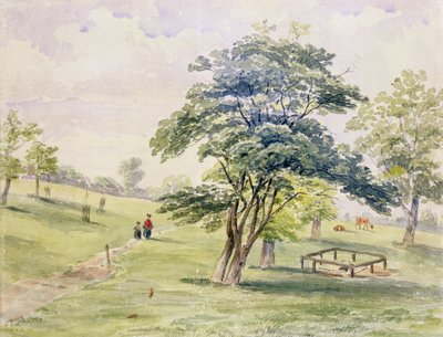Vista de la parte norte de Hyde Park, 1820 de English School