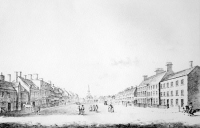 Vista de la Calle Principal de Stockton en el Condado de Durham, 1796 de English School
