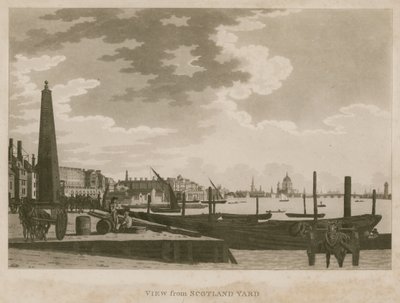 Vista del Río Támesis, Londres, desde Scotland Yard de English School
