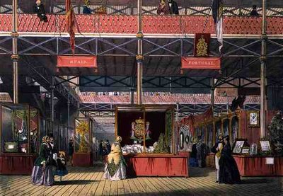 Vista de las secciones de España y Portugal de la Gran Exposición de 1851, de Imágenes Comprensivas de Dickinson de English School