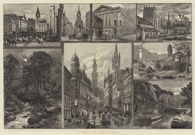 Vistas en Bradford (grabado) de English School