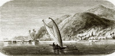 Pueblo de Vanu, isla de Vanikoro de English School