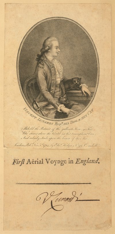 Vincent Lunardi, 1784 de English School