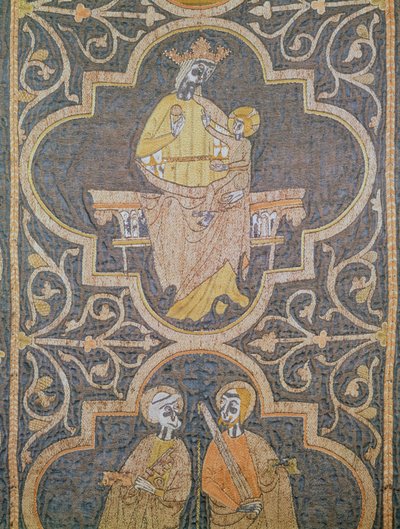 Virgen y Niño, detalle de la Casulla de Clare, c.1272-94 de English School