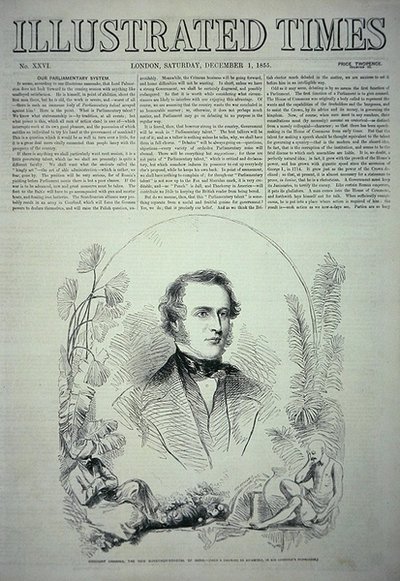 Vizconde Canning, el nuevo gobernador general de la India, ilustración de 