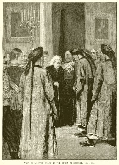 Visita de Li Hung Chang a la Reina en Osborne de English School