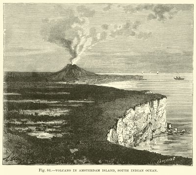 Volcán en la Isla de Ámsterdam, Océano Índico Sur de English School