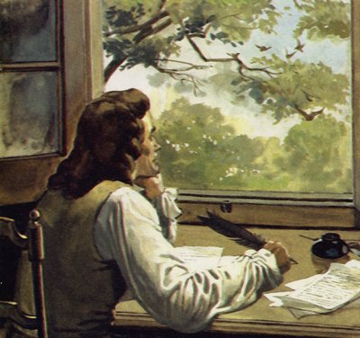 Voltaire fue desterrado por su padre al campo donde pasó su tiempo leyendo y escribiendo de English School