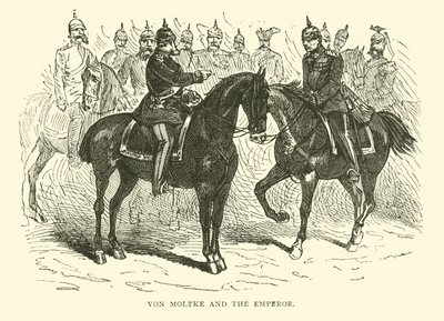 Von Moltke y el Emperador, enero 1871 de English School