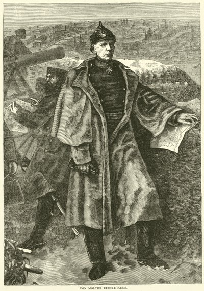 Von Moltke ante París, noviembre 1870 de English School