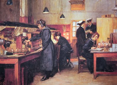 Operadoras de radio y teléfono de la Royal Navy en la Primera Guerra Mundial de English School