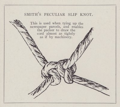El peculiar nudo corredizo de W H Smith de English School